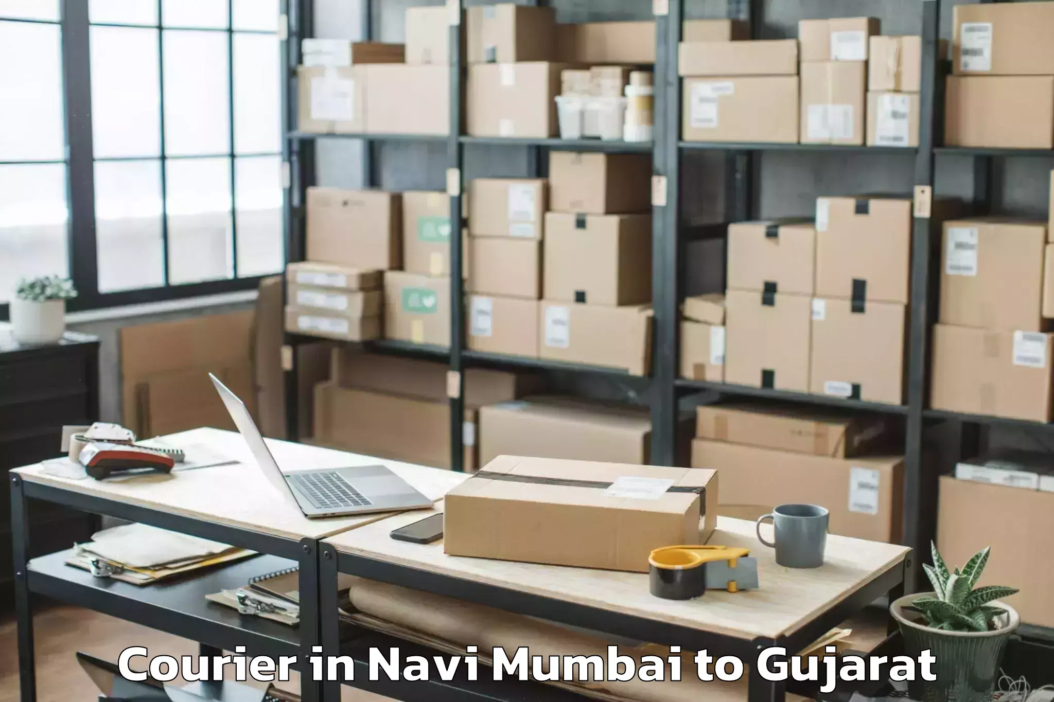 Book Your Navi Mumbai to Dhuvaran Courier Today